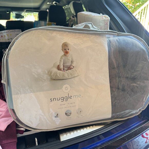 SNUGGLE ME ORGANIC INFANT LOUNGER GRAY - Picture 1 of 2